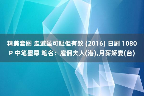 精美套图 走避虽可耻但有效 (2016) 日剧 1080P 中笔墨幕 笔名：雇佣夫人(港)，月薪娇妻(台)