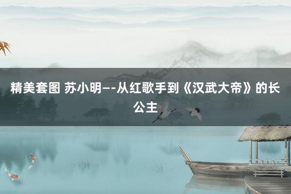 精美套图 苏小明—-从红歌手到《汉武大帝》的长公主